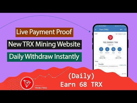 New TRX Mining Site Today | Earn 68 TRX Daily | TRON | TRX Earning Platform | Crypto Earn Online