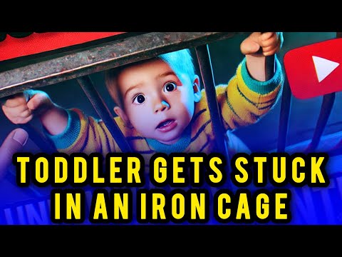 TODDLER STUCK IN AN IRON CAGE