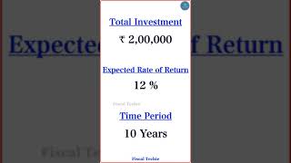 Lumpsum Calculator | 2 Lakh Investment for 10 Years | Fiscal Techie #shorts