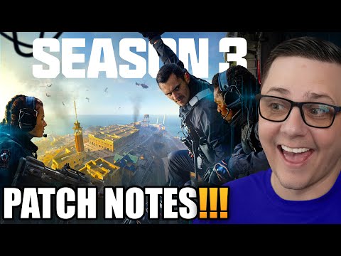 Season 3 Patch Notes | MW3/MWZ/Warzone Rebirth Island