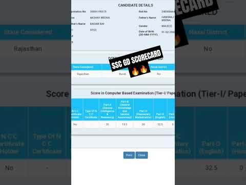 selected in#ssc #ssccgl #sscgd                ssc gd scorecard 🔥🔥 instagram.com/_a.k.s.h.a.y_02
