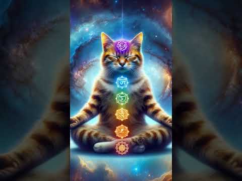 Chakra Meditation Cat #cat #chakras #meditation