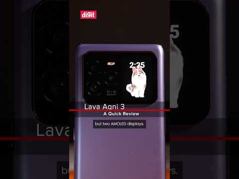 Lava Agni 3 with dual AMOLED displays! | Review in 60 seconds 💯