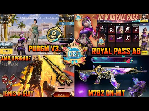 Royale Pass A6 1 to 100Rp Leaks | Ignis Ultimate X-Suit | Bentley Car | M762 & Famas Upgrade | V3.1