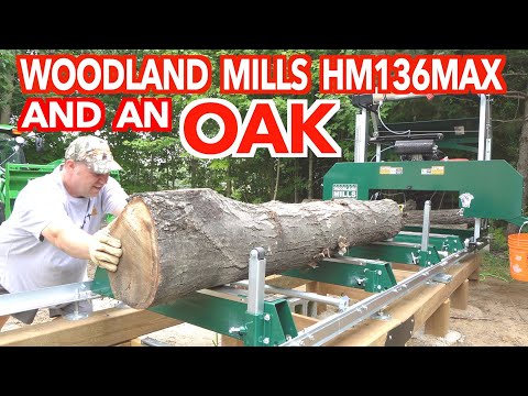 New Sawmill Fine Tuning & First Log - Woodland Mills HM136MAX