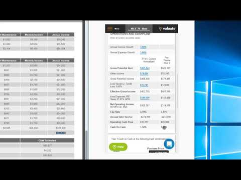 [REFM] Valuate Tutorial: How to Run a Multi Family Back of the Envelope Analysis