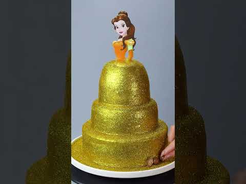 TSUNAMI CAKE 🌊 | Beautiful DISNEY Princess Cake Ideas 👸 #cake #satisfyingcake #cakedecorating