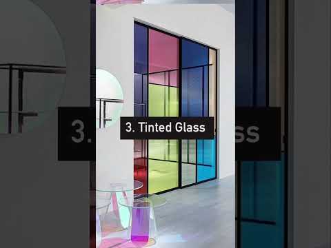 Types of glass used in interior #interiordesign #glass