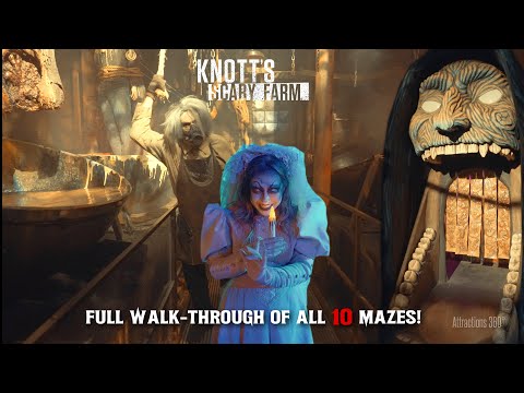 ALL 10 MAZES at Knott's Scary Farm 2024 | FULL Walkthrough of Every Maze!