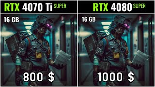 Rtx 4080 Super Vs Rtx 4070 Ti Super - TEST IN 19 GAMES 1080P - 2K - 4K