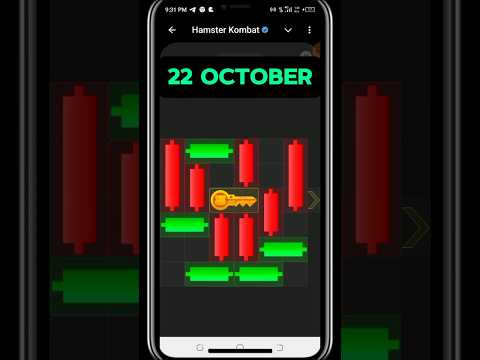 Hamster Kombat Mini Game Puzzle 22 October