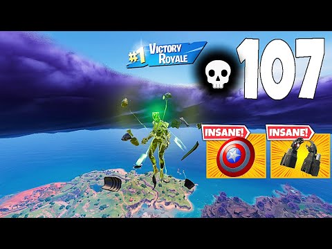 107 Elimination Solo Vs Squads "Zero Build" Gameplay Wins (Fortnite chapter 5)