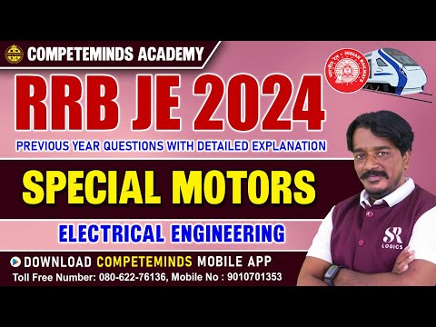 RRB JE 2024 | ELECTRICAL ENGINEERING-SPECIAL MOTORS | PREVIOUS YEAR QUESTIONS DETAILED EXPLANATION