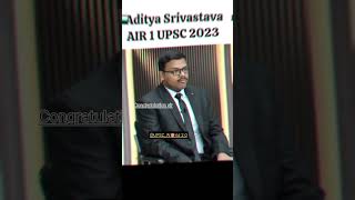 @UPSCAIR1 #AdityaShrivastav #upsctopper2023 #Upsc2023result #UpscAIR1