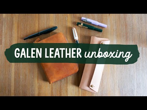 Galen Leather Unboxing - 5 Slots Pen Case and Student Leather Pencil Case