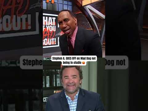 Stephen A. TOOK OVER Mad Dog's segment 😂