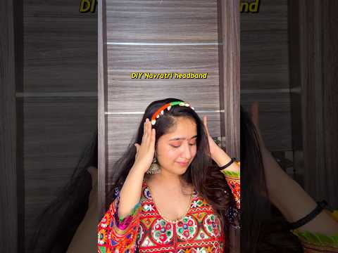 DIY Navratri headband!💖🎀 #minivlog #diyprojects