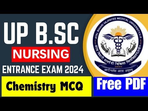 UP BSC NURSING ENTRANCE EXAM PREPARATION CHEMISTRY PYQ | ABVMU BSC NURSING ENTRANCE EXAM 2024 | CNET