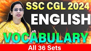 SSC CGL 2024  ||  All 36 Sets Complete Vocabulary ||  For all govt. exams  ||  With Soni Ma'am