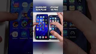 Samsung S24 Plus vs iPhone 15 Pro ⚡ This Battle Was Too Close! 😳 #shorts