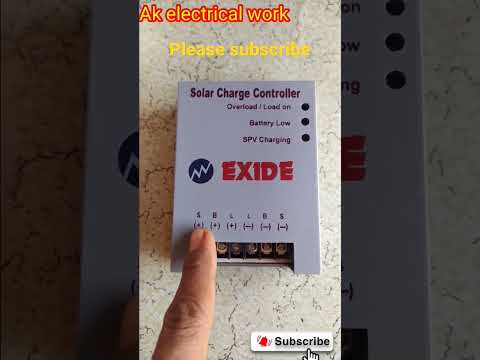 12/24 volt solar 🔋🔌charger  controller connection step by step full knowledge #shorts #treding#sort