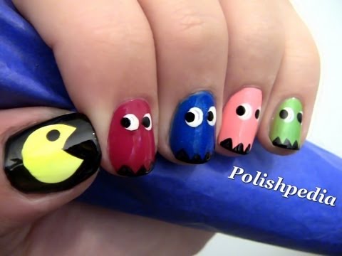 Pac Man Nail Art