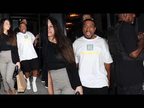 Producer Timbaland Jokingly Puts On a Scary face As He Dines Out with Friends in WeHo!