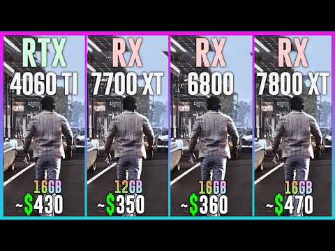 RTX 4060 TI 16GB vs RX 7700 XT vs RX 6800 vs RX 7800 XT - Tested in 25 Games