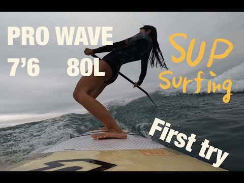 【SUP Surfing vlog#5】換了小張板子，追的到浪嗎？打掉重練！