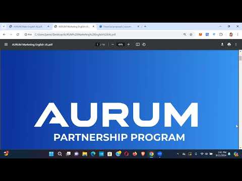 Aurum Update - First Couple Passive Payouts