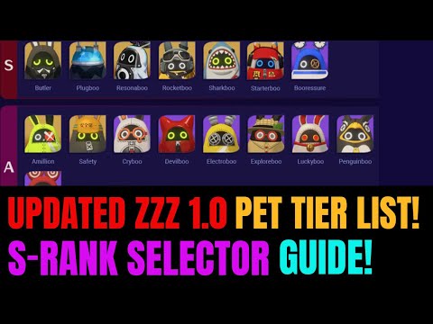 UPDATED New Zenless Zone Zero 1.0 Bangboo Tier-List | S-Rank Pet Selector Guide!