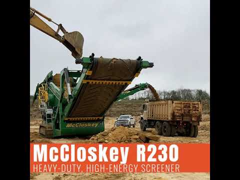 McCloskey R230 Pre-screening Silica Sand in Northeastern Ohio- with Maverick Environmental Equipment