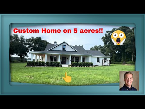 Beautiful custom home situated on 5 acres located in Summerfield, Florida- built in 2020!