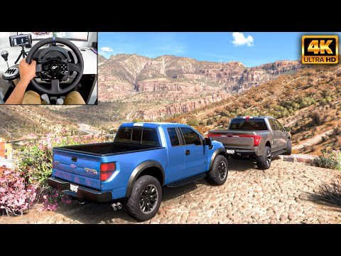 Ford F-150 SVT Raptor & F150 Lightning |OFFROAD CONVOY| Forza Horizon 5|Thrustmaster T300RS gameplay