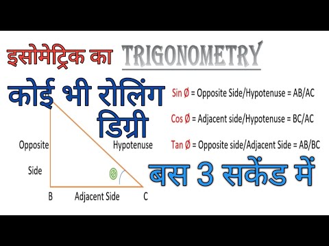 Calculate Isometric Degree A Formula Rolling Ka degree Nikalne ke Formula Degree ka formula