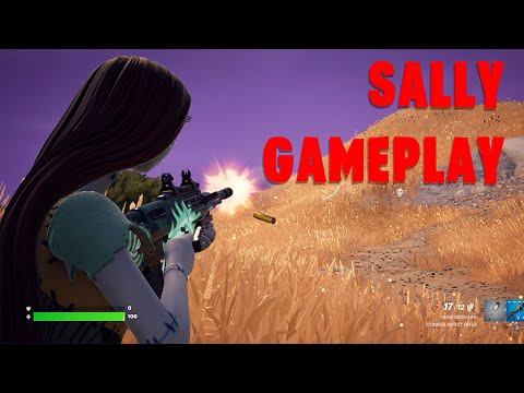 SALLY Fortnitemares 2024 Gameplay - No Commentary - Fortnite Nightmare Before Christmas skins