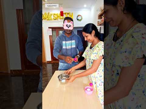 Husband vs Wife, Blindfold Guessing Game Challenge 😀 🤣 #blindfold #guess #guessinggame #couplegame