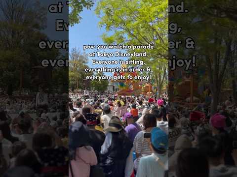 POV: TOKYO DISNEYLAND PARADE | Impressed how orderly & organized things are done at Tokyo Disneyland