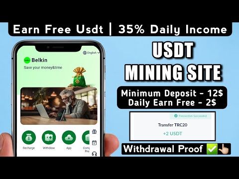 New Usdt Earning Site Usd Mining Site 2024 Best Investment Usdt Earning Website