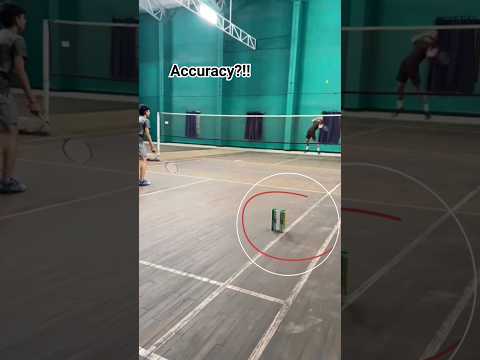 Accuracy level🏸#badminton #ytshorts #subscribe