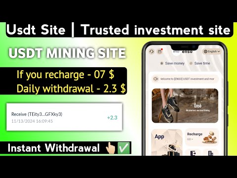 New Mining Site Today | New Usdt Earning Website Today | USDT MINING | Trx Mining Site