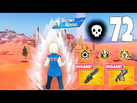 72 Elimination Solo Vs Squads "Zero Build" Gameplay Wins (Fortnite chapter 5)