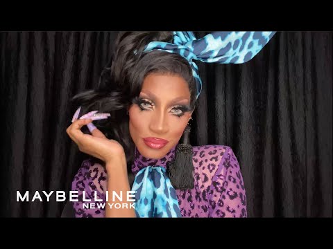 EP 3. JAIDA ESSENCE HALL BURGUNDY CAT EYE DRAG TUTORIAL | MAYBELLINE NEW YORK