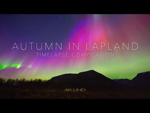 AUTUMN IN LAPLAND - 4K timelapse compilation