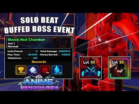 Solo Beat Buffed Boss Event With Igris and SJW | Anime Vanguards