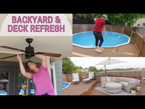 FINISHING THE BACKYARD/DECK REFRESH | EASY OUTDOOR UPDATES