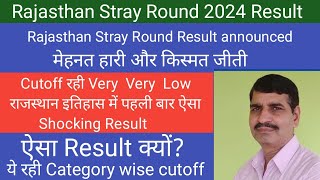 Rajasthan MBBS Stray result 2024 Declared !! Shocking Result Very Low Cutoff !! Category wise cutoff