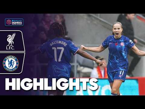 Chelsea Close in on Top Spot 2️⃣ | Liverpool v Chelsea Highlights | Barclays WSL 2024-25