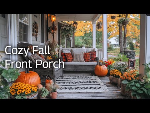 Easy and Affordable Fall Front Porch Decor 2024 | Autumn Vibes 🍁