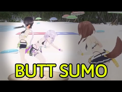 Not Even Subaru's Hips Can Survive the Power of Okayu's Butt [SMOK/Korone/Mio]